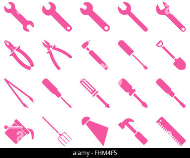 Geräte und Werkzeuge Symbole Stockfoto