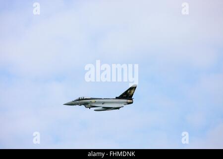 BAE/Eurofighter Typhoon. Multirole Kämpfer. ZJ925, XI(F) Squadron FGR4 100 Jahre Spezial. Stockfoto