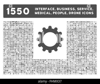 Schnittstelle, Geschäft, Werkzeuge, Menschen, Medizin, vergibt Vektor-Icons Stockfoto