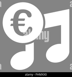 Euro Musik-Noten-Symbol Stockfoto