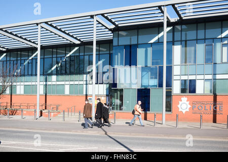 Newark-On-Trent, Nottinghamshire, UK. Polizei-Station. Stockfoto