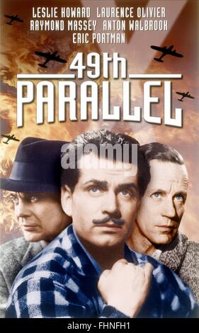 LAURENCE OLIVIER 49TH PARALLEL; NEUNUNDVIERZIGSTEN PARALLEL; DIE EINDRINGLINGE (1941) Stockfoto