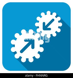 Integration Longshadow Symbol Stockfoto