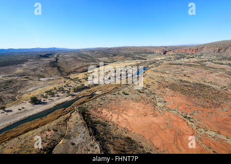 Luftbild der West MacDonnell Ranges, Northern Territory, NT, Australien Stockfoto