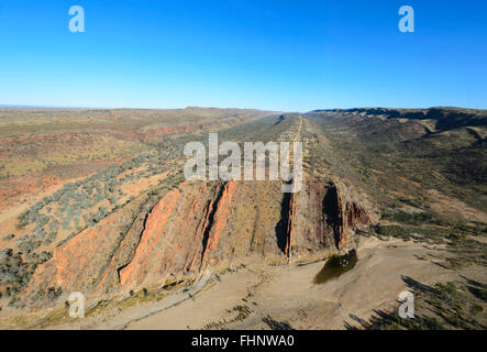 Luftbild der West MacDonnell Ranges, Northern Territory, NT, Australien Stockfoto