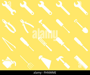 Geräte und Werkzeuge Symbole Stockfoto