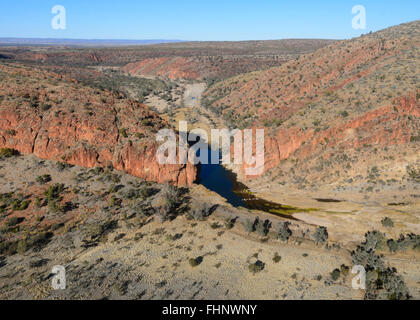 Luftbild der West MacDonnell Ranges, Northern Territory, NT, Australien Stockfoto