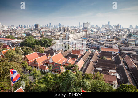 Blick auf die Stadt Bangkok Stockfoto