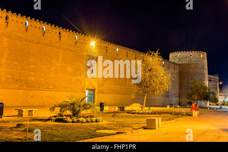 Karim Khan Zitadelle in der Nacht in Shiraz, Iran Stockfoto