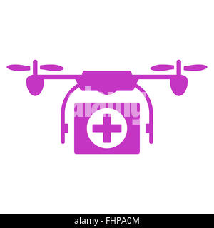 Medizinische Drone-Symbol Stockfoto