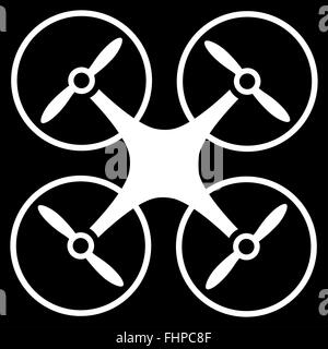 Nanocopter Flat-Symbol Stockfoto