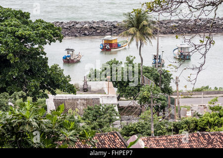 Boote in Olinda-Pernambuco-Brasilien Stockfoto