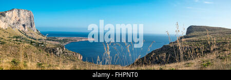 San Vito Lo Capo Blick Meer und Sonne Stockfoto