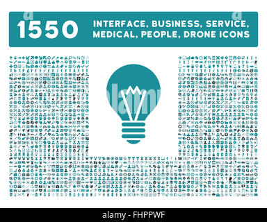 Schnittstelle, Geschäft, Werkzeuge, Menschen, Medizin, vergibt Vektor-Icons Stockfoto