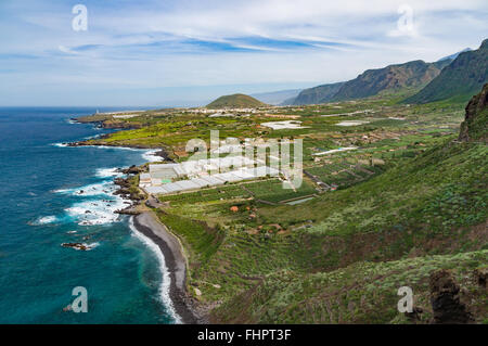 Blick auf die Nordküste von Teneriffa vom Mirador De La Monja, Spanien Stockfoto