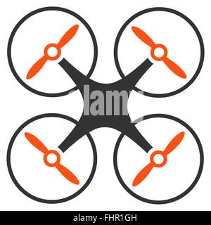 Nanocopter Flat-Symbol Stockfoto