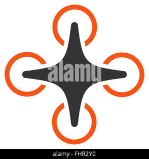 Nanocopter Flat-Symbol Stockfoto