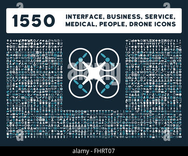 Schnittstelle, Geschäft, Werkzeuge, Menschen, Medizin, vergibt Vektor-Icons Stockfoto