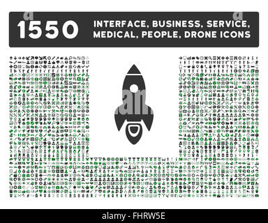 Schnittstelle, Geschäft, Werkzeuge, Menschen, Medizin, vergibt Vektor-Icons Stockfoto