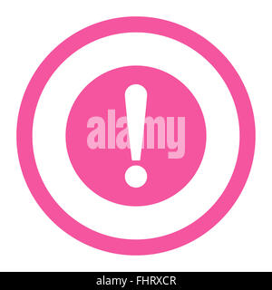 Problem flach rosa Farbe gerundet Raster-Symbol Stockfoto