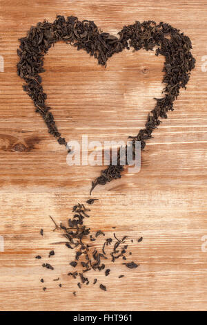 Liebe zum Tee-Konzept. Stockfoto