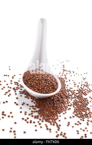 Roter Quinoa-Samen. Stockfoto