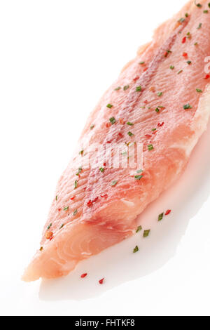 Roher Fischfilet. Stockfoto