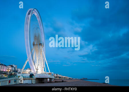 Abend in Brighton Rad, East Sussex, England. Stockfoto