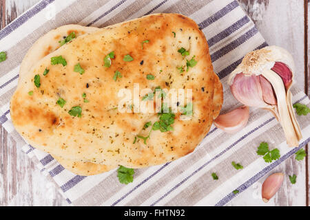 Naan Hintergrund. Stockfoto