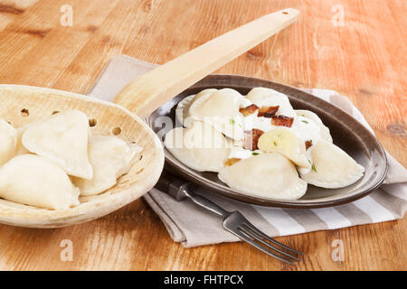 Brinsennockerl Pirohy. Stockfoto