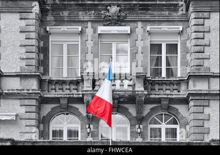 Französische Flagge Stockfoto