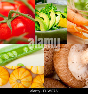 hearthy Gemüse collage Zusammensetzung Stockfoto