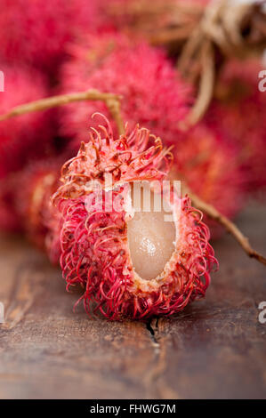 frische Rambutan Früchte Stockfoto