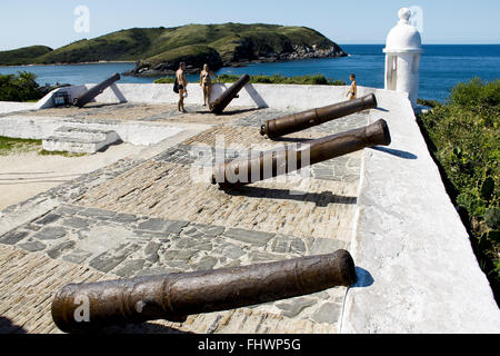 Forte Sao Mateus in Praia Forte in Rio Küste - Seen-Region Stockfoto