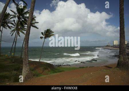 Praia do Forte - auch bekannt als Praia do Farol da Barra Stockfoto