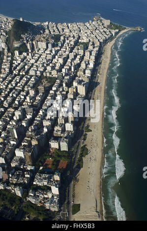 Luftaufnahme von Ipanema, Copacabana Stockfoto
