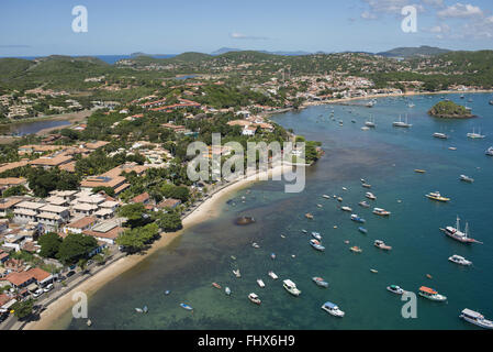 Vista Aérea da Praia da Armação Stockfoto