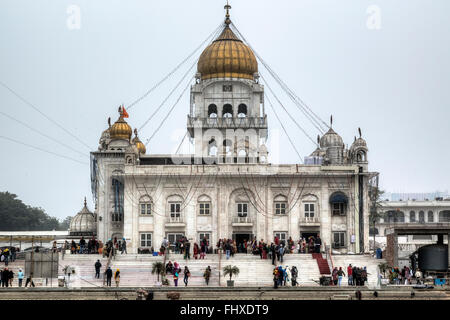 Gurdwara Bangla Sahib, Delhi, Indien, Asien Stockfoto