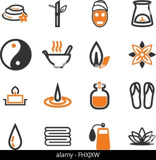 Beauty &amp; Spa Web Icons für User interface-design Stock Vektor