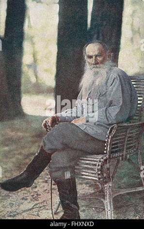 Leo Tolstoy, Graf Lev Nikolayevich Tolstoi, russischer Autor Stockfoto