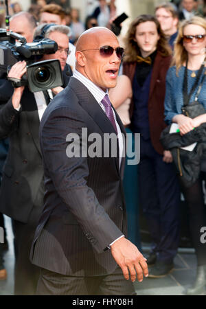 Dwayne Johnson besucht die "San Andreas" Welt-Premiere im Odeon Leicester Square in London, England. 21. Mai 2015. Stockfoto