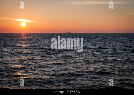 Sonne ist immer auf der Ostsee Stockfoto