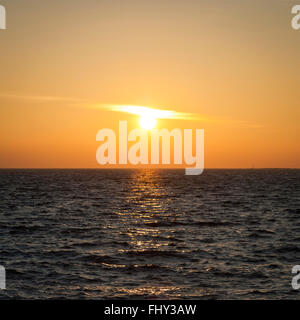 Sonnenuntergang am Ostsee Stockfoto