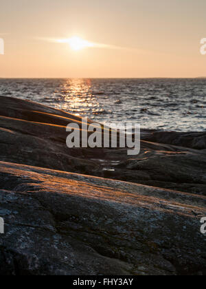 Sonnenuntergang an der Ostsee Stockfoto