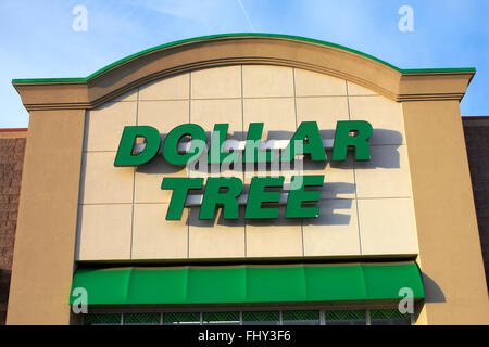 Dollar Tree Ladenfront Stockfoto