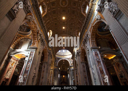 In St. Peters Basilica Kirche, Rom, Italien Stockfoto