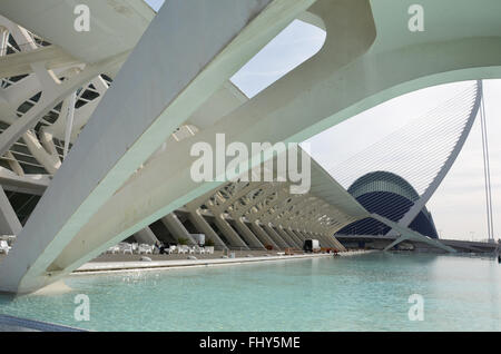 "Meseo de Las Ciencias Príncipe Felipe" Wissenschaftsmuseum Valencia Stockfoto