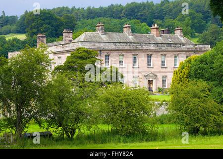 Dalemain Herrenhaus & historische Gärten. Nationalpark Lake District, Eden District, Penrith, Cumbria, England, Vereinigtes Königreich, UK. Stockfoto