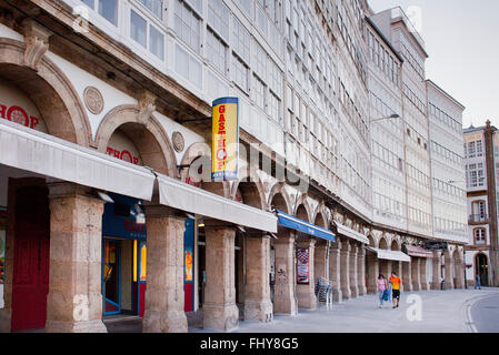 Avenida de Montoto, Coruña Stadt, Galicien, Spanien Stockfoto