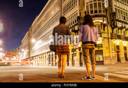 Casa del Rey, Avenida de Montoto, Stadt, Coruña, Galizien, Spanien Stockfoto